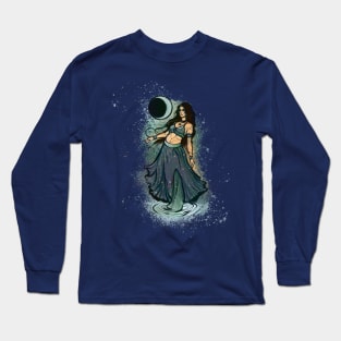 Cancer MoonChild Belly Dancer Long Sleeve T-Shirt